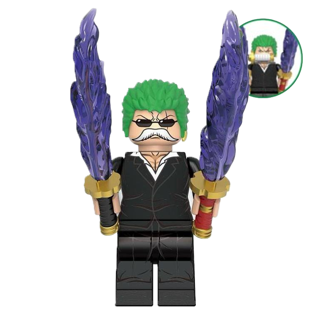 "RENGOKU ONIGIRI ZORO" One Piece Brick Figure