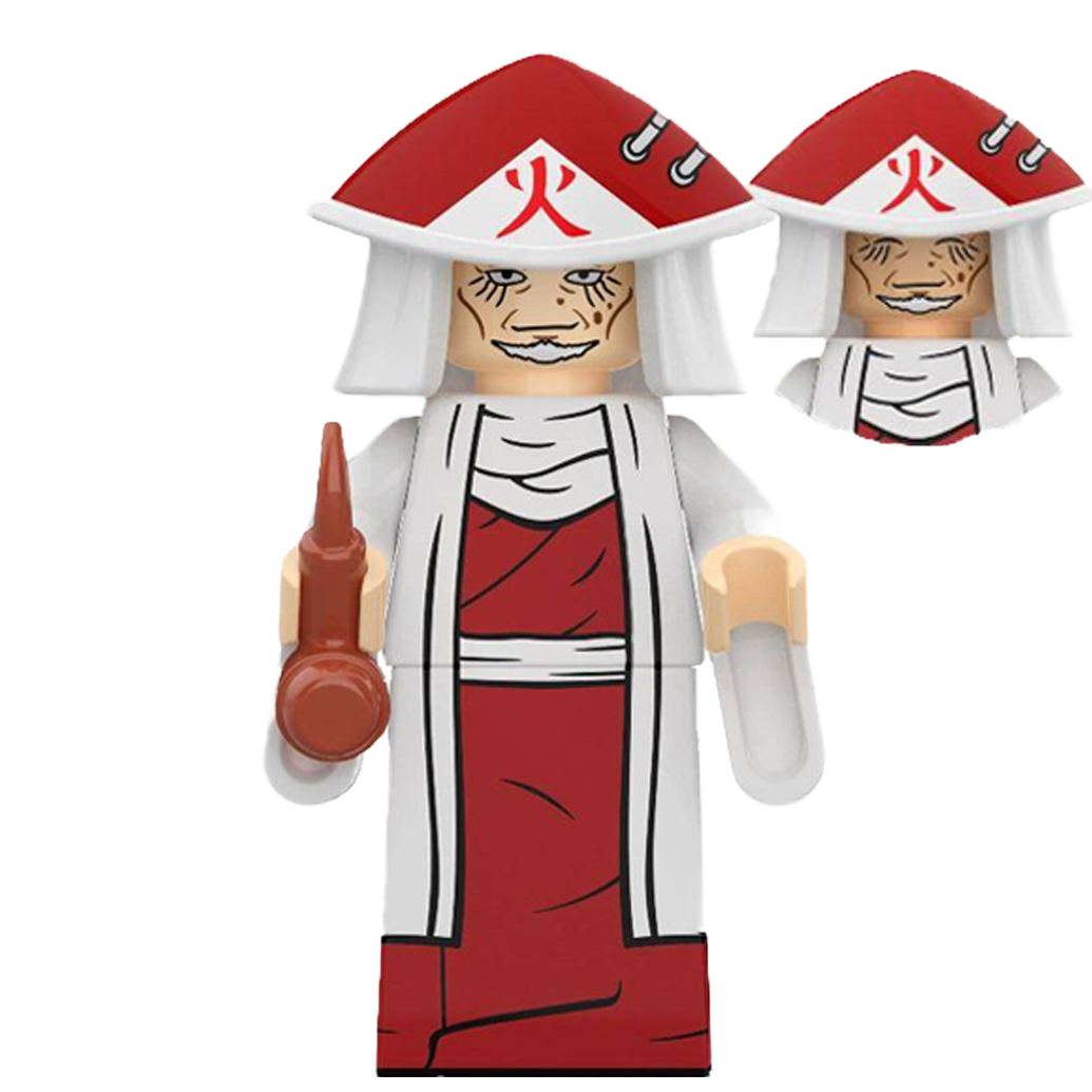 "HOKAGE HIRUZEN SARUTOBI" Naruto Brick Figure