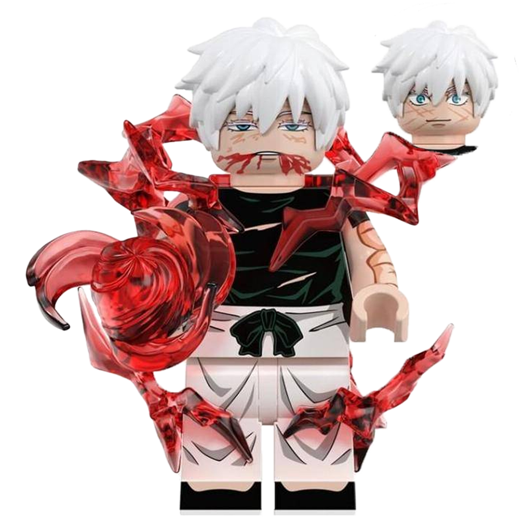 "GOJO CURSED TECHNIQUE REVERSAL RED" Jujutsu Kaisen Brick Figure