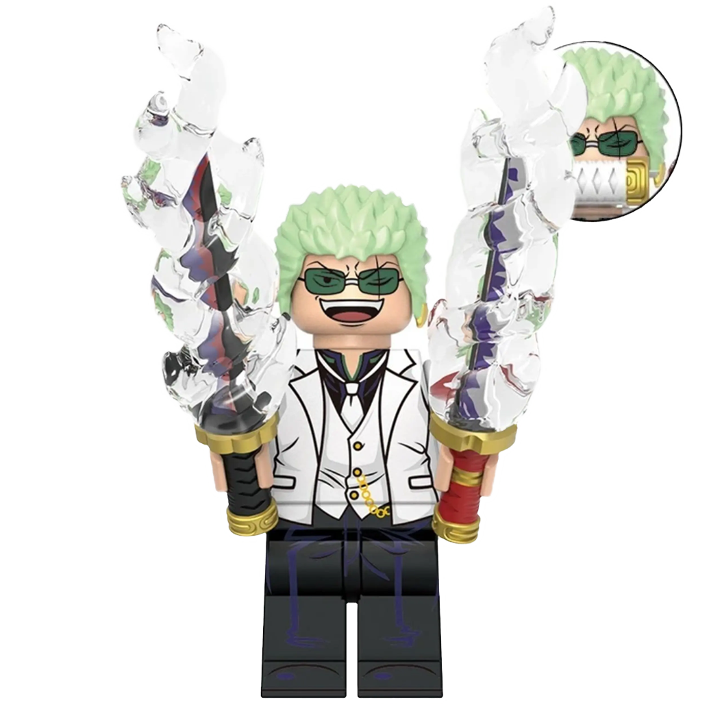 "RORONOA ZORO" One Piece Brick Figure