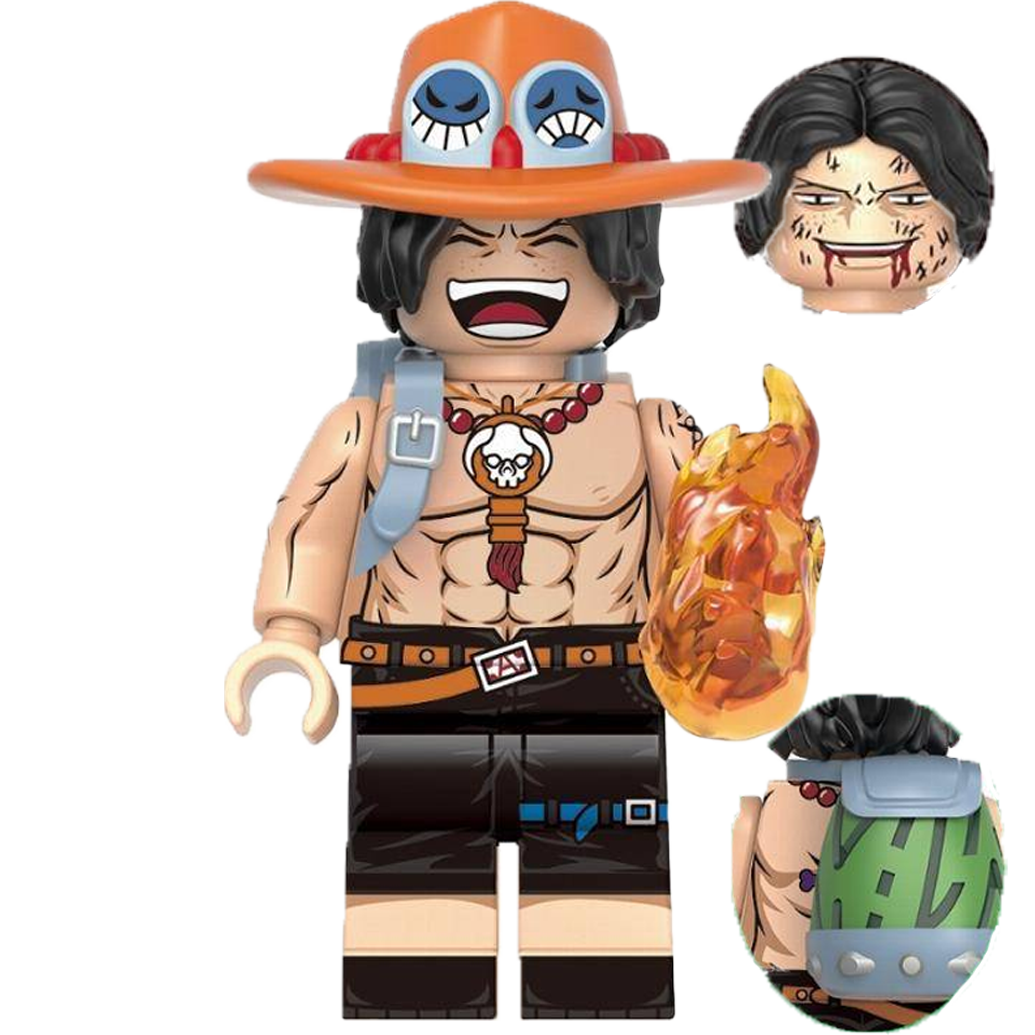 "FIRE FIST ACE" One Piece Brick Figure