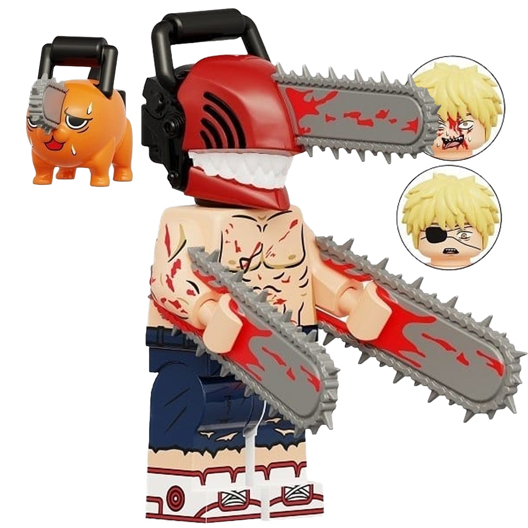 "POCHITA AND DENJI" Chainsaw Man Brick Figure
