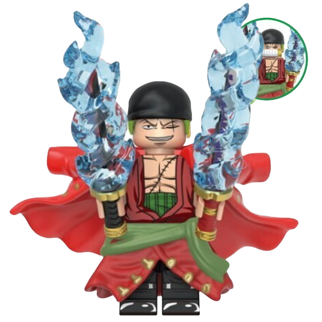 "PIRATE HUNTER ZORO" One Piece Brick Figure
