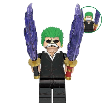 "RENGOKU ONIGIRI ZORO" One Piece Brick Figure
