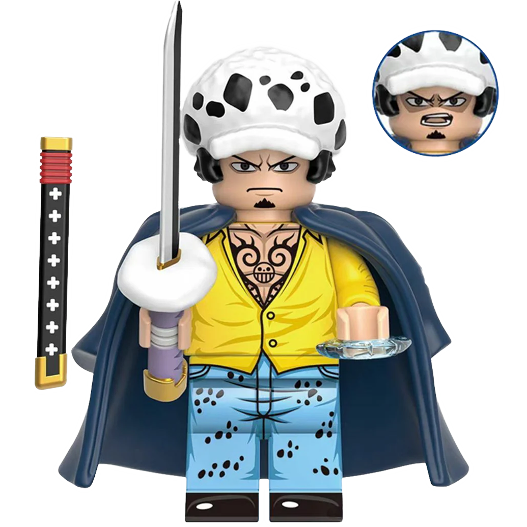 "TRAFALGAR D. WATER LAW" One Piece Brick Figure