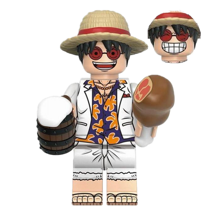 "MONKEY D. LUFFY" One Piece Brick Figure