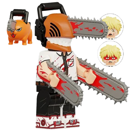 "CHAINSAW KID" Chainsaw Man Brick Figure