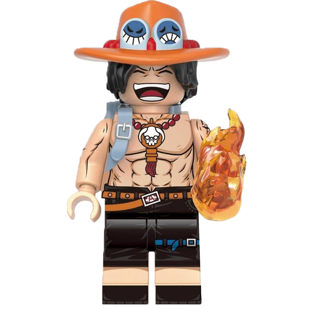 "FIRE FIST ACE" One Piece Brick Figure