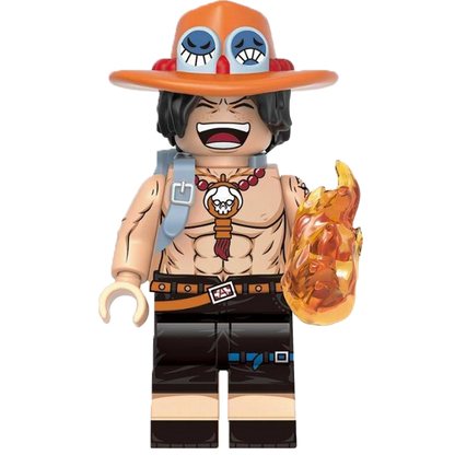 "FIRE FIST ACE" One Piece Brick Figure