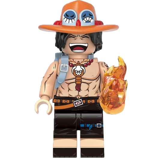 "FIRE FIST ACE" One Piece Brick Figure