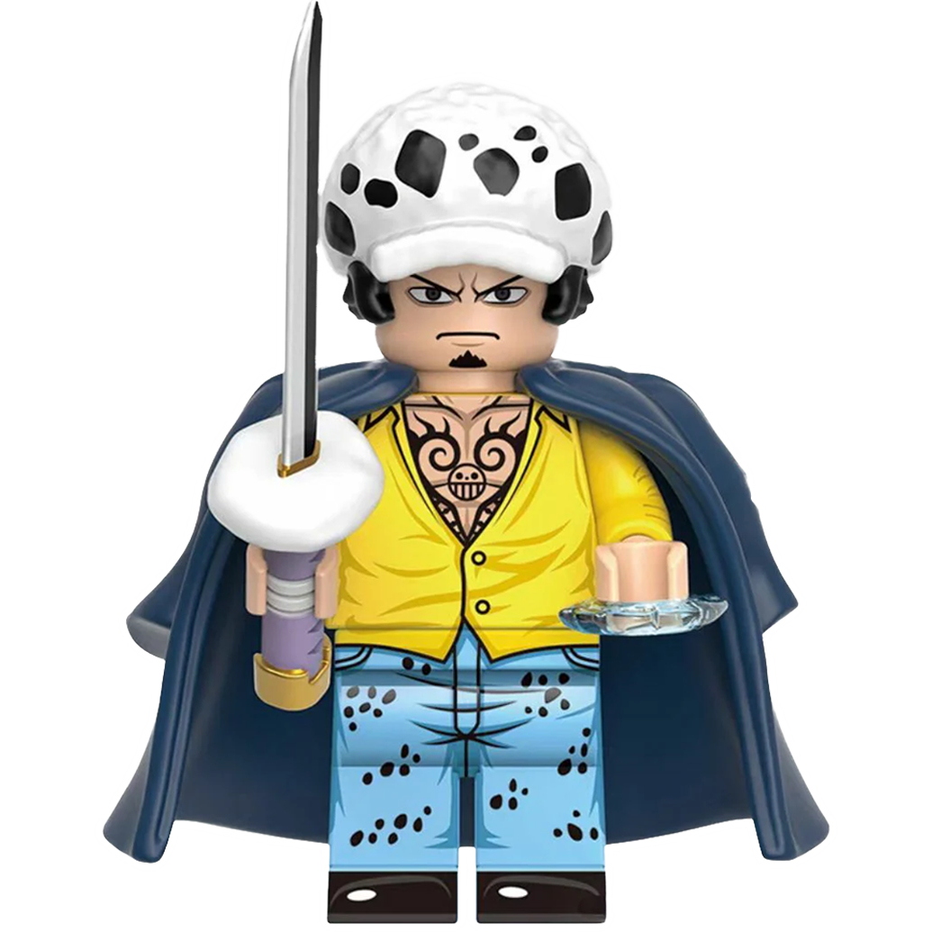 "TRAFALGAR D. WATER LAW" One Piece Brick Figure