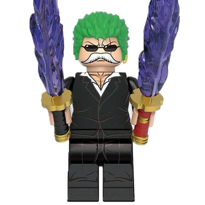 "RENGOKU ONIGIRI ZORO" One Piece Brick Figure
