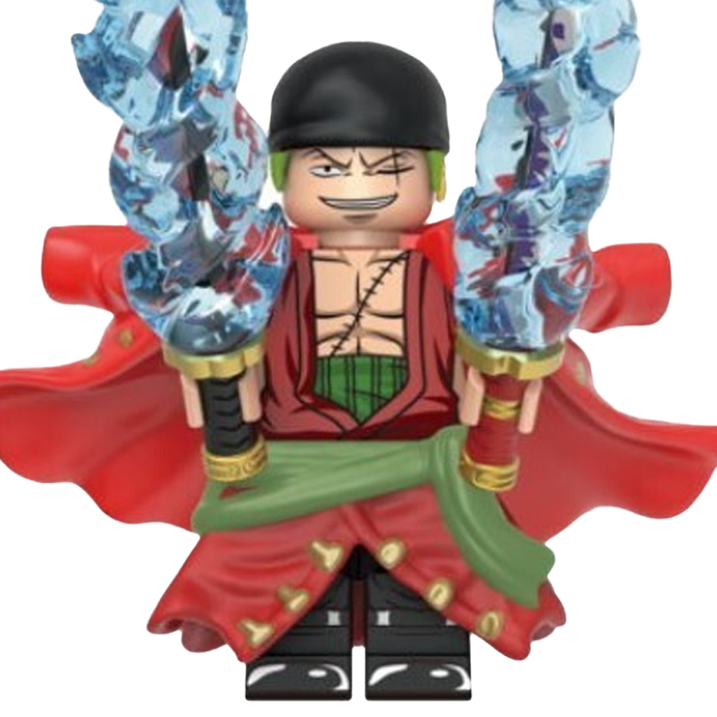 "PIRATE HUNTER ZORO" One Piece Brick Figure