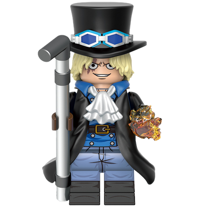"SABO" One Piece Brick Figure