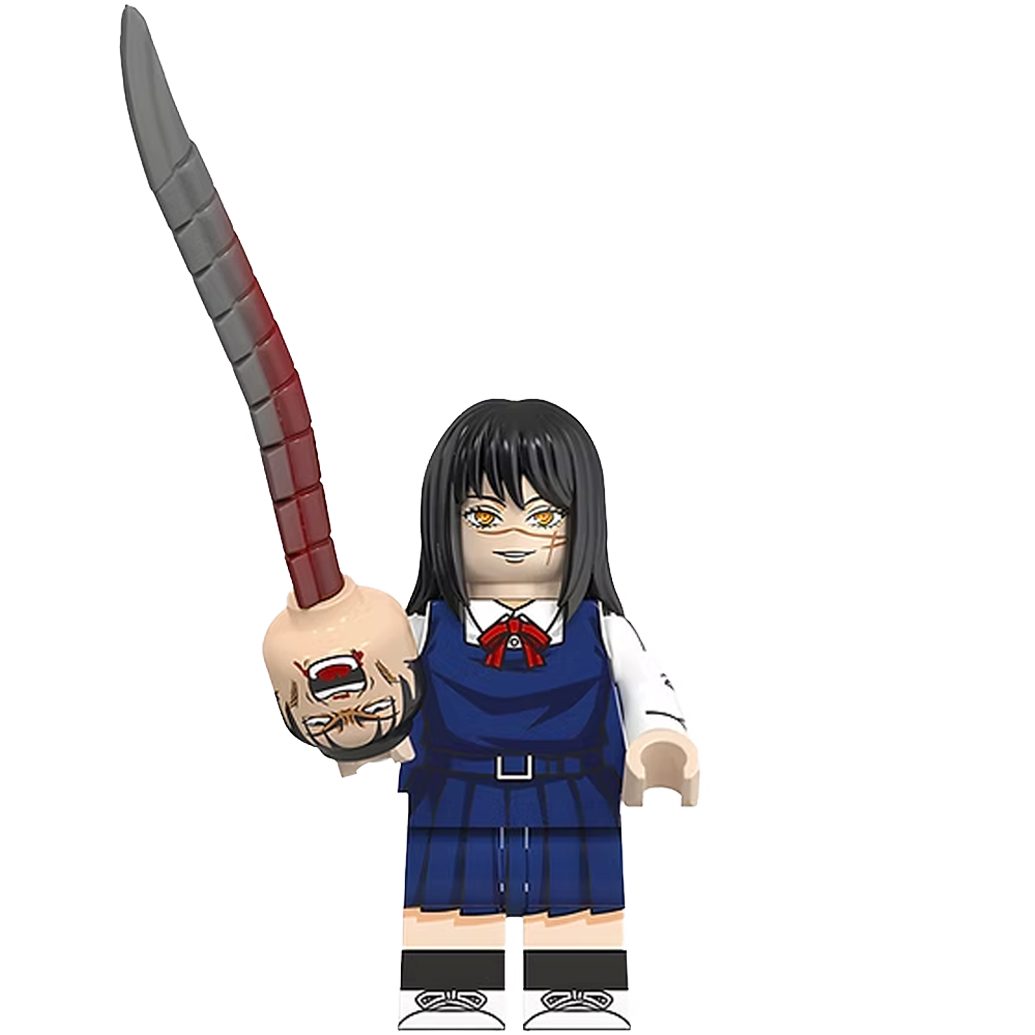 "ASA MITAKA" Chainsaw Man Brick Figure