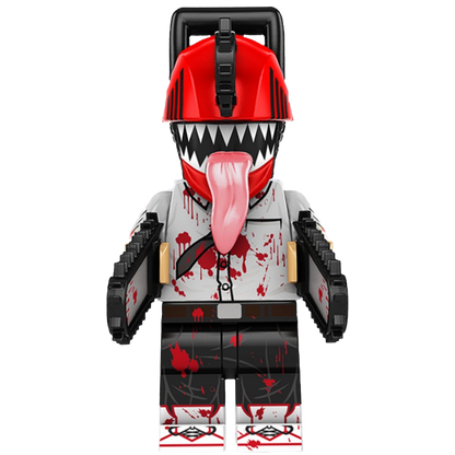 "BLACK CHAINSAW MAN" Chainsaw Man Brick Figure
