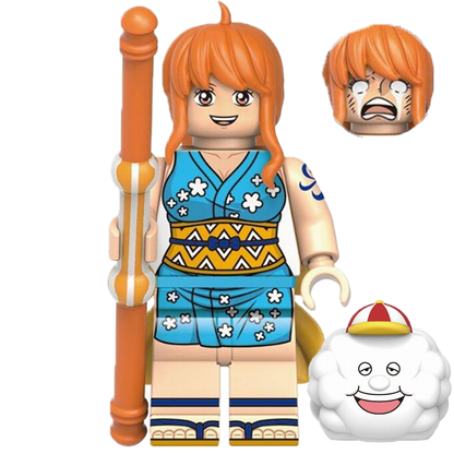 "NAMI" One Piece Brick Figure
