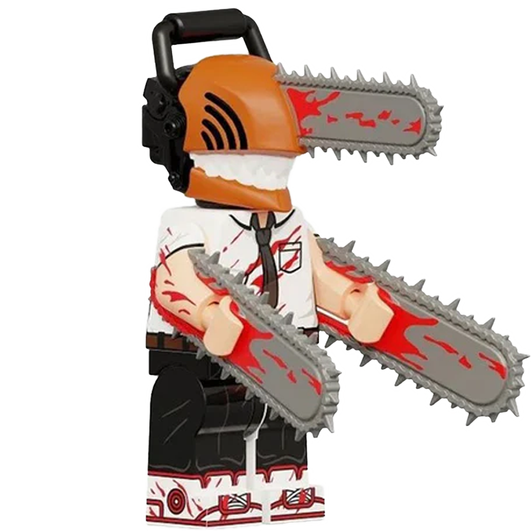 "CHAINSAW KID" Chainsaw Man Brick Figure