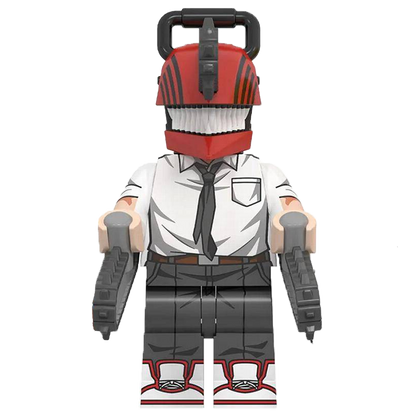 "RED CHAINSAW MAN" Chainsaw Man Brick Figure