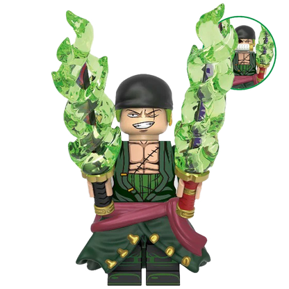 "THREE SWORD STYLE ZORO" One Piece Brick Figure