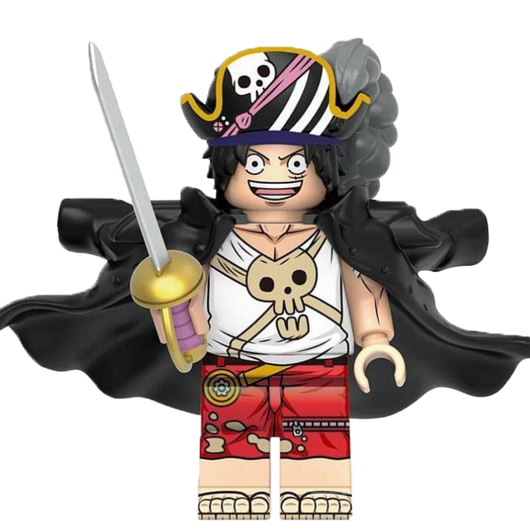 "CAPTAIN MONKEY D. LUFFY" One Piece Brick Figure