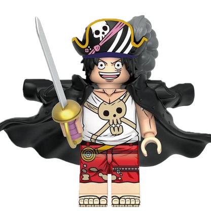 "CAPTAIN MONKEY D. LUFFY" One Piece Brick Figure