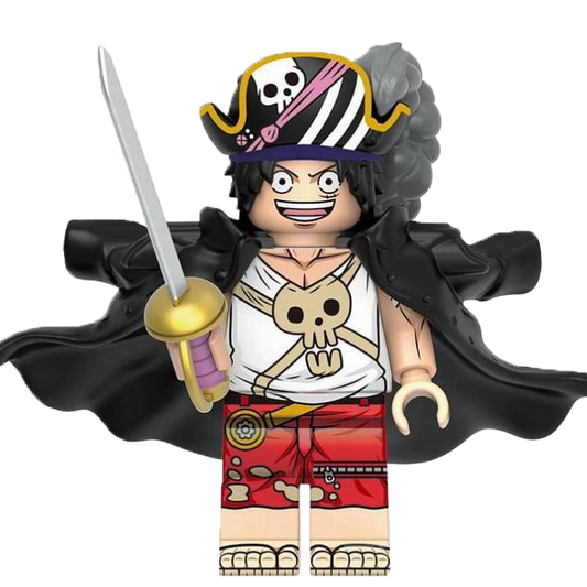 "CAPTAIN MONKEY D. LUFFY" One Piece Brick Figure