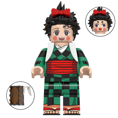 "TANJIRO DISGUISE" Demon Slayer Brick Figure