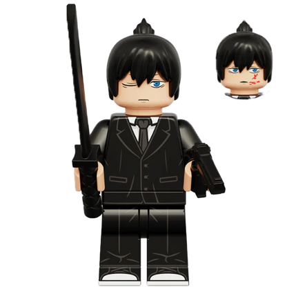 "AKI HAYAKAWA" Chainsaw Man Brick Figure