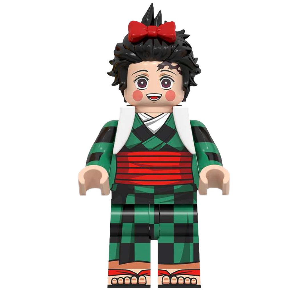 "TANJIRO DISGUISE" Demon Slayer Brick Figure