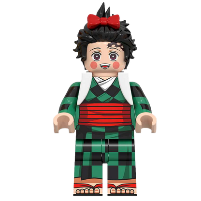 "TANJIRO DISGUISE" Demon Slayer Brick Figure