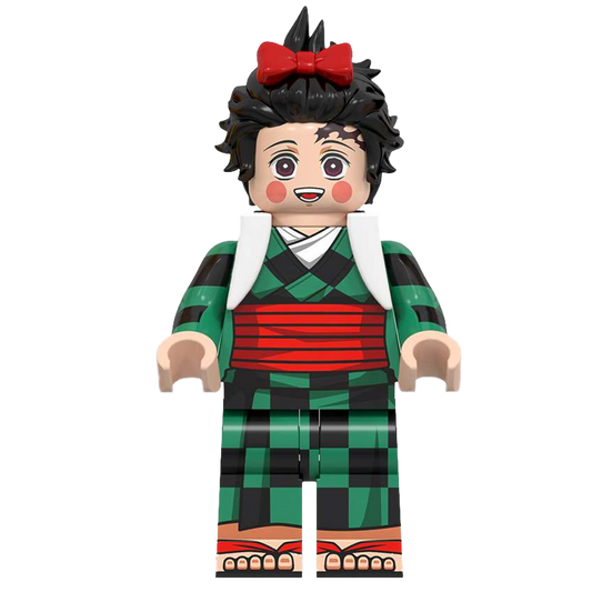 "TANJIRO DISGUISE" Demon Slayer Brick Figure