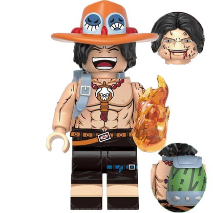 "FIRE FIST ACE" One Piece Brick Figure