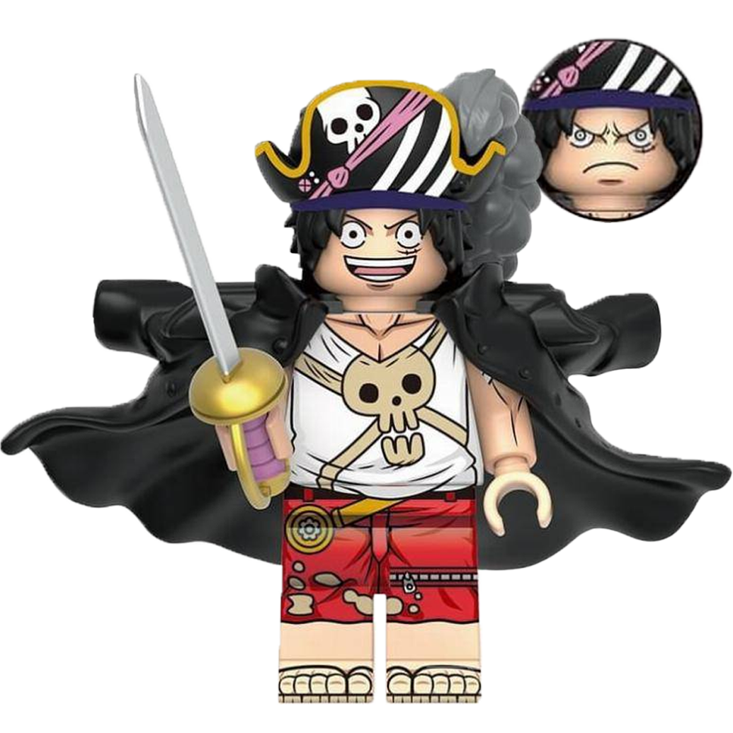 "CAPTAIN MONKEY D. LUFFY" One Piece Brick Figure