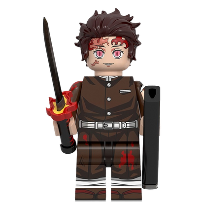 "TANJIRO SUN BREATHING" Demon Slayer Brick Figure
