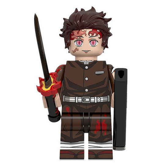 "TANJIRO SUN BREATHING" Demon Slayer Brick Figure