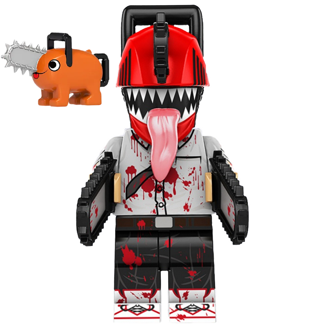 "BLACK CHAINSAW MAN" Chainsaw Man Brick Figure