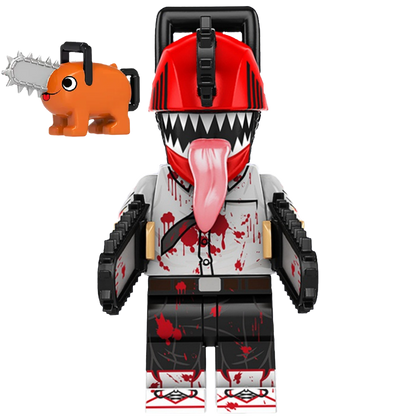 "BLACK CHAINSAW MAN" Chainsaw Man Brick Figure