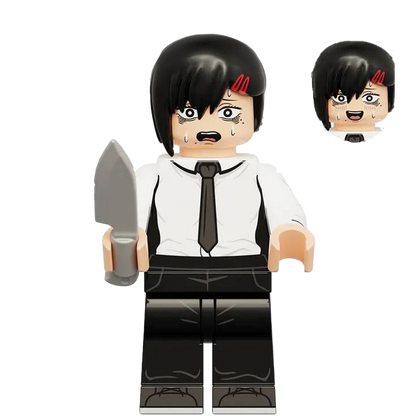 "KOBENI HIGASHIYAMA" Chainsaw Man Brick Figure