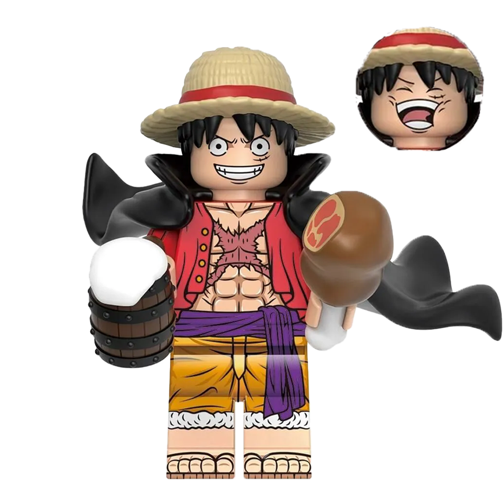 "CAPTAIN LUFFY" One Piece Brick Figure