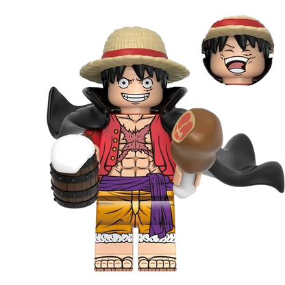 "CAPTAIN LUFFY" One Piece Brick Figure