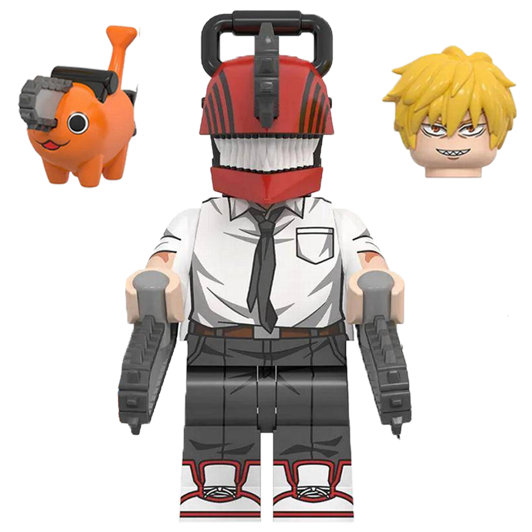 "RED CHAINSAW MAN" Chainsaw Man Brick Figure