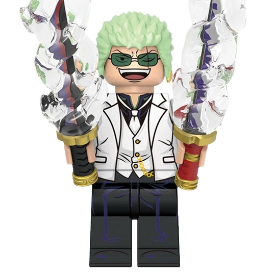 "RORONOA ZORO" One Piece Brick Figure