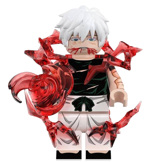 "GOJO CURSED TECHNIQUE REVERSAL RED" Jujutsu Kaisen Brick Figure