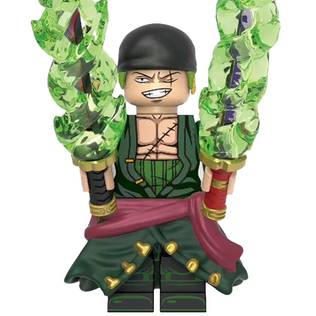 "THREE SWORD STYLE ZORO" One Piece Brick Figure