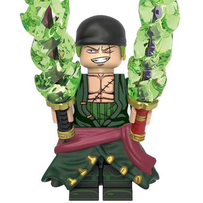 "THREE SWORD STYLE ZORO" One Piece Brick Figure