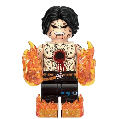 "PORTGAS D. ACE" One Piece Brick Figure