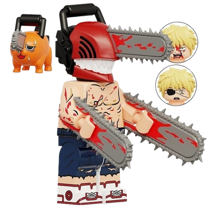 "POCHITA AND DENJI" Chainsaw Man Brick Figure